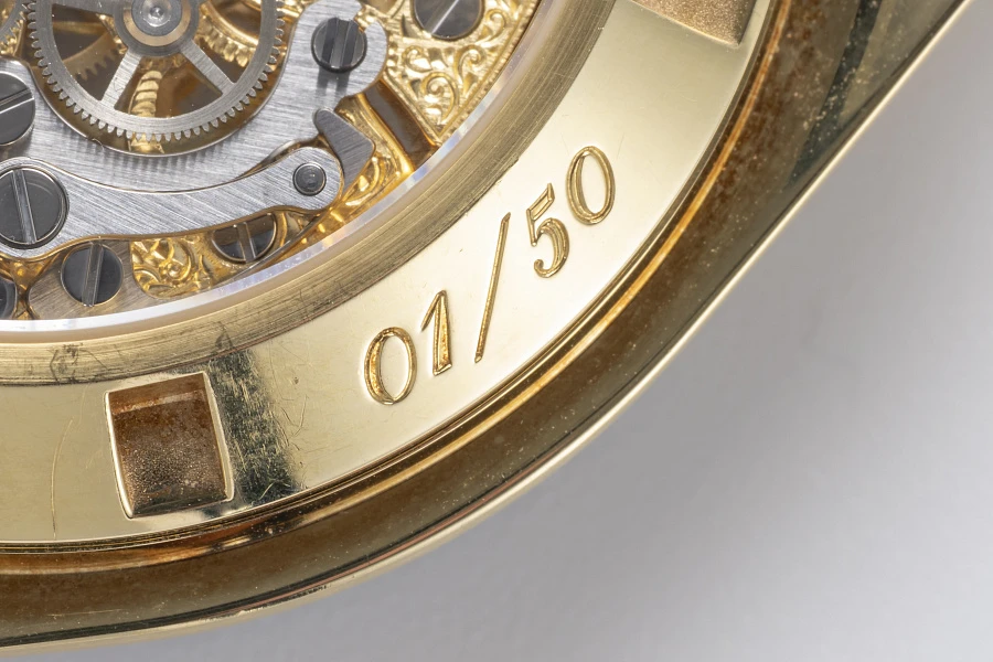 Skeletonized Speedmaster by Armin Strom Ref. 36965081 in 18k Yellow Gold