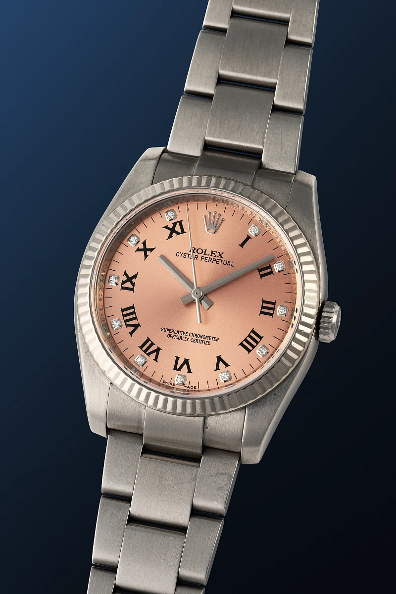 Oyster Perpetual Salmon Dial Ref. 116034 in Stainless Steel