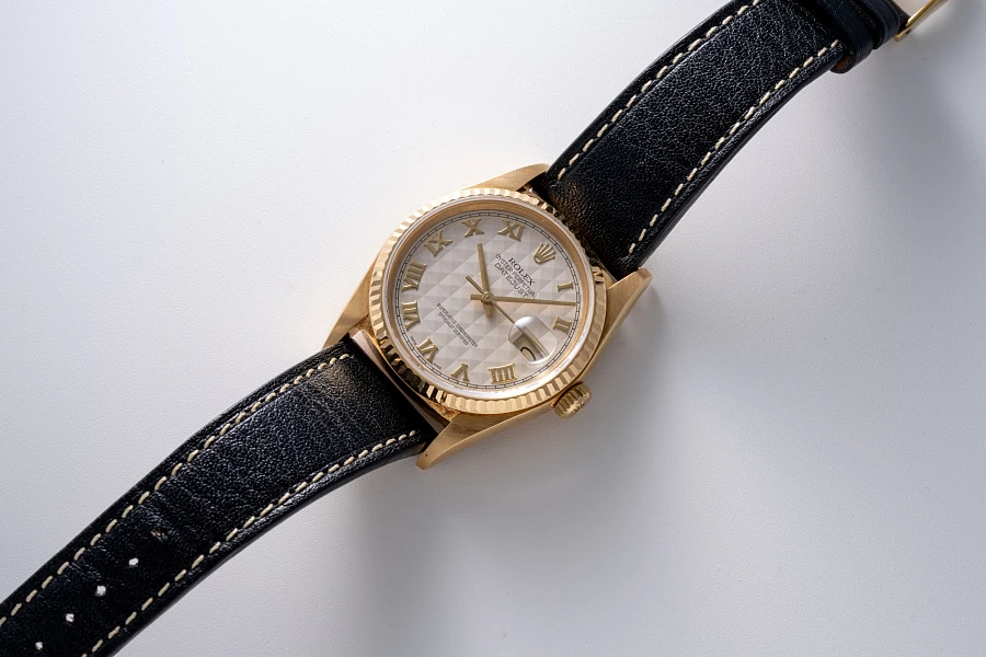 Datejust 'Pyramid Dial' Ref. 16018 in 18k Yellow Gold