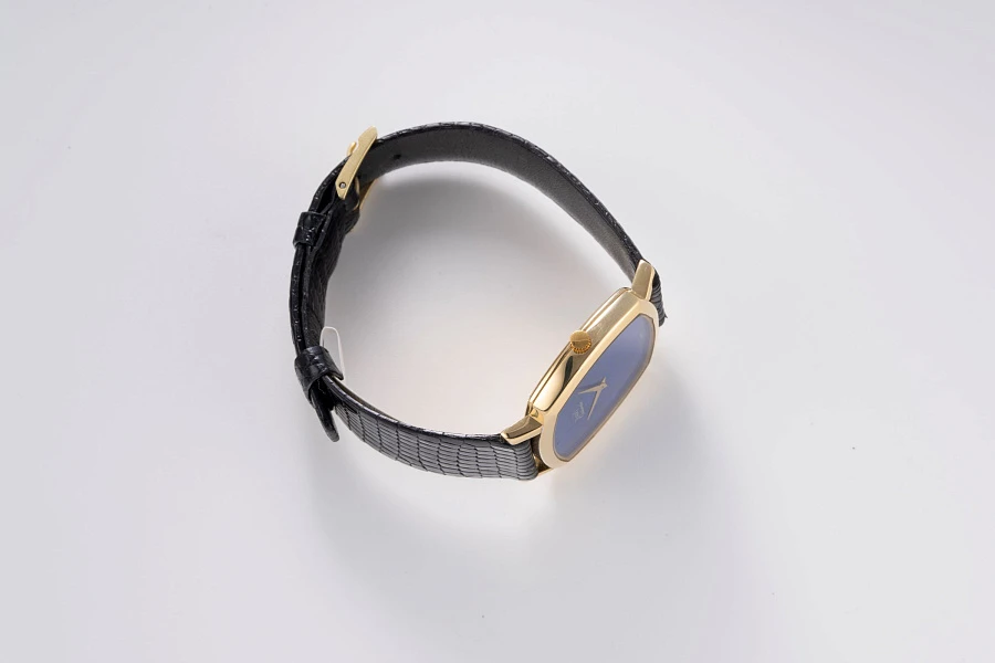 Automatic Lapis Lazuli Dial Dress Watch Ref. 13406 in 18k Yellow Gold