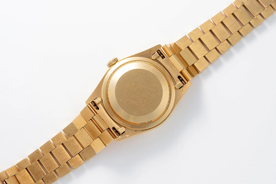 Diamonds and Rubies String Dial Day-Date Ref. 18378 in 18k Yellow Gold