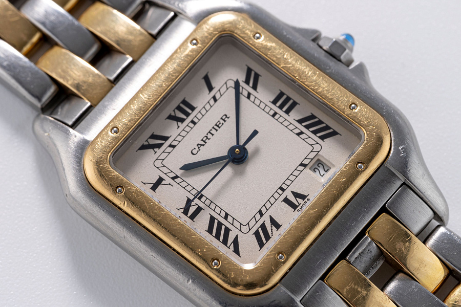 Panthère Ref. 1100 in Stainless Steel and 18k Yellow Gold