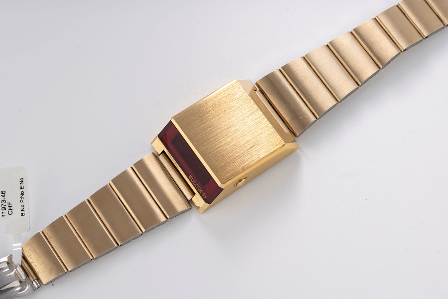 LED Digital Watch Gold Plated