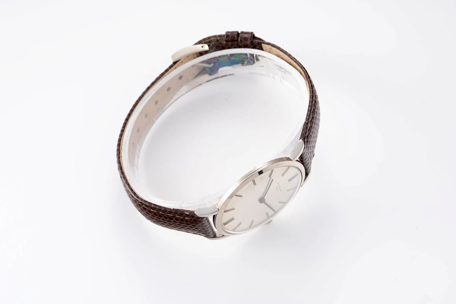 Calatrava Linen Dial Ref. 3538 in 18k White Gold