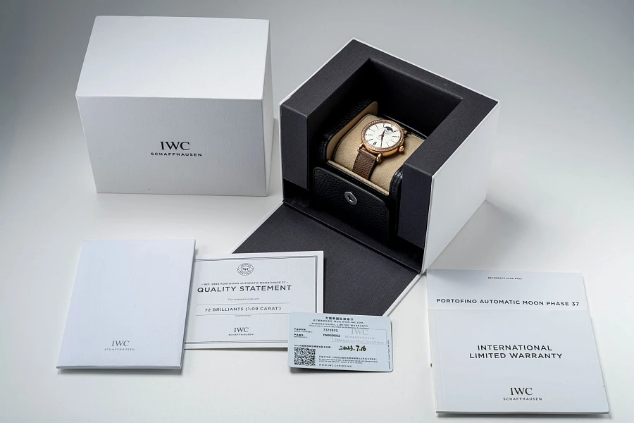 Potofino Moonphase Ref. IW659602 in 18k Rose Gold with Diamonds