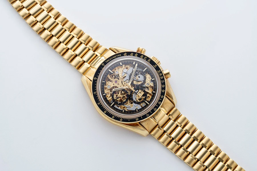 Skeletonized Speedmaster by Armin Strom Ref. 36965081 in 18k Yellow Gold