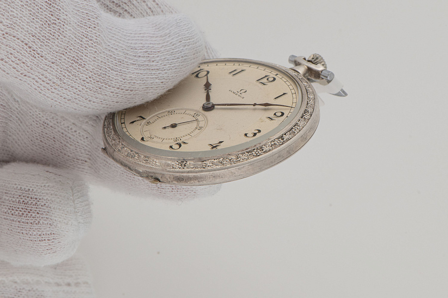 Art-Deco Pocket Watch in Silver
