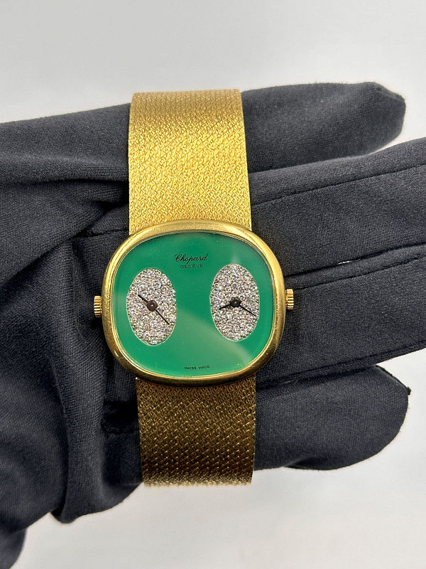Vintage Double Time Zone Dress Watch